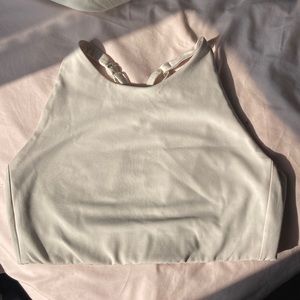 Girlfriend Collective M Topanga Sports Bra in Ivory